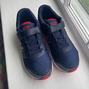New Balance Blue and Red Sneakers with Velcro Strap (New in box!!)